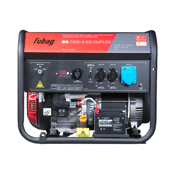 Бензиновый генератор Fubag BS 7500 A ES Duplex Бензиновый генератор Fubag BS 7500 A ES Duplex