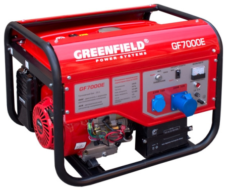 Бензиновый генератор Greenfield GF 7000E