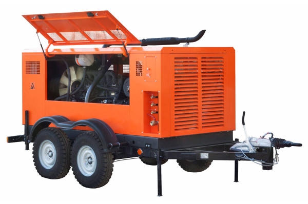 Дизельный компрессор ЗИФ ПВ-5/1,8 на шасси