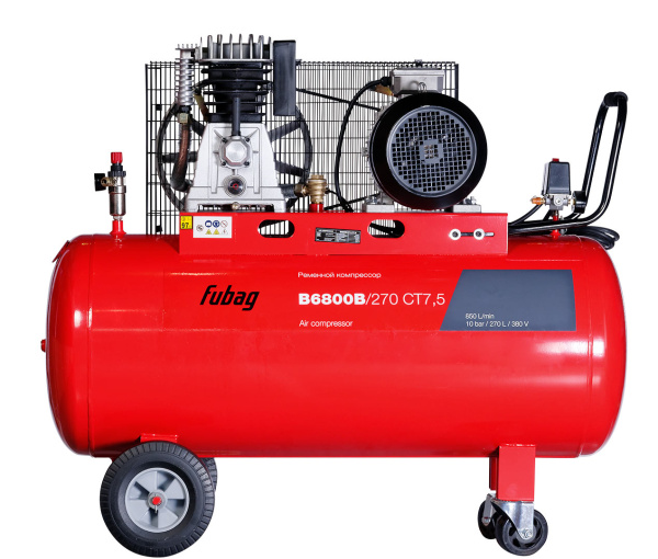 Ременной одноступенчатый компрессор Fubag B6800B/270 CT7.5