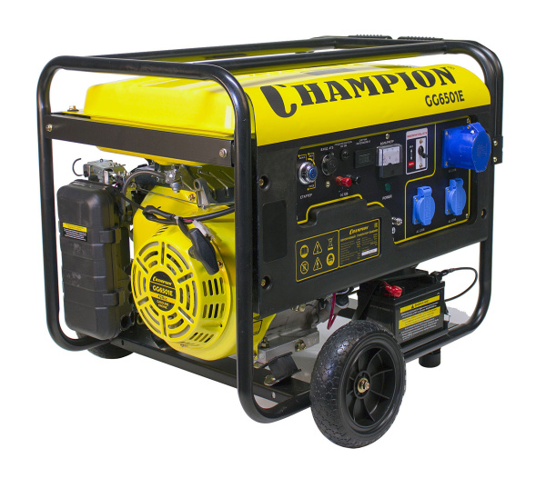 Бензиновый генератор Champion GG6501E+ATS