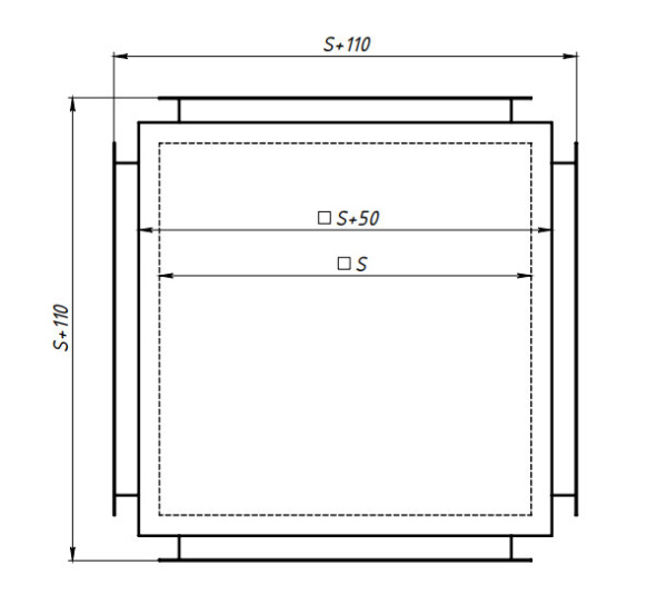Рекуператор STR 90x50 исп. 1