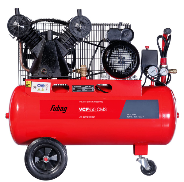 Ременной одноступенчатый компрессор Fubag VCF/50 CM3